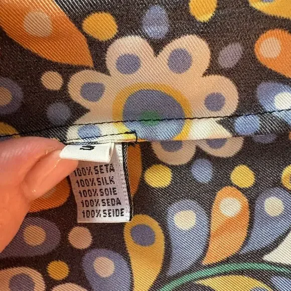 La DoubleJ Silk Kimono Caftan Dress Made In Italy With Mantero Dress - Picture 12 of 15